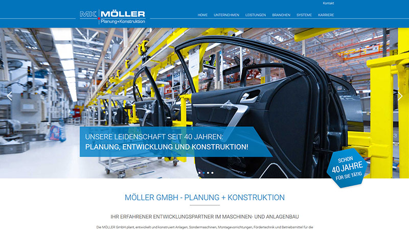 Möller GmbH - Typo3 Webseite