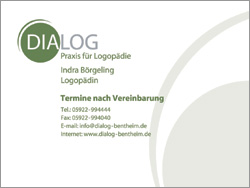 Logodesign:Logop&auml;dische Praxis - Bad Bentheim