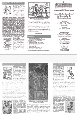 Ausstellungkonzeption & Print: Flyer - Ausstellung zur Medizinethnologie