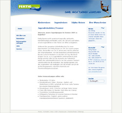 Webdesign & Programmierung f&uuml;r Fertig Reisen, M&uuml;nster