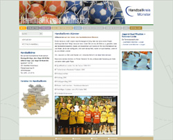 Webdesign & Programmierung f&uuml;r Handballkreis M&uuml;nster