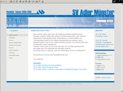 Webdesign & Programmierung f&uuml;r SV ADLER M&Uuml;NSTER
