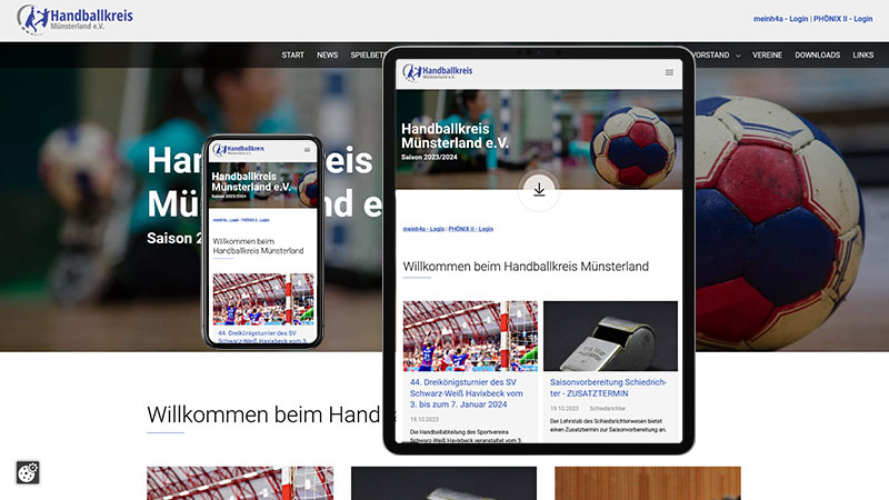 Webseite Handballkreis Mnsterland