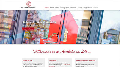 Typo3 & Webdesign Apotheke am Rott Ladbergen