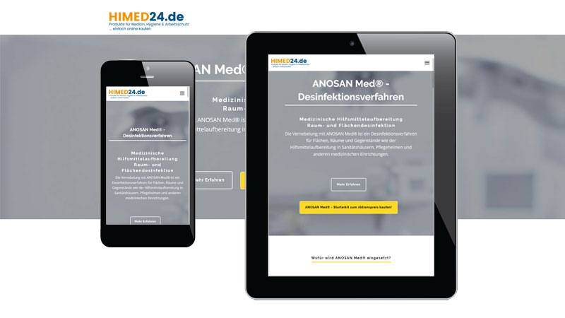 Anosan Med - Webseite Mobil