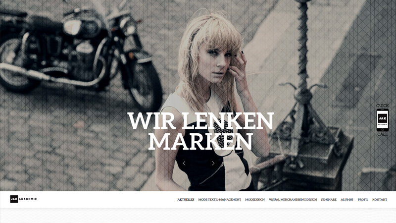 Webdesign & Typo3 für  Akademie Jak, www.jak.de