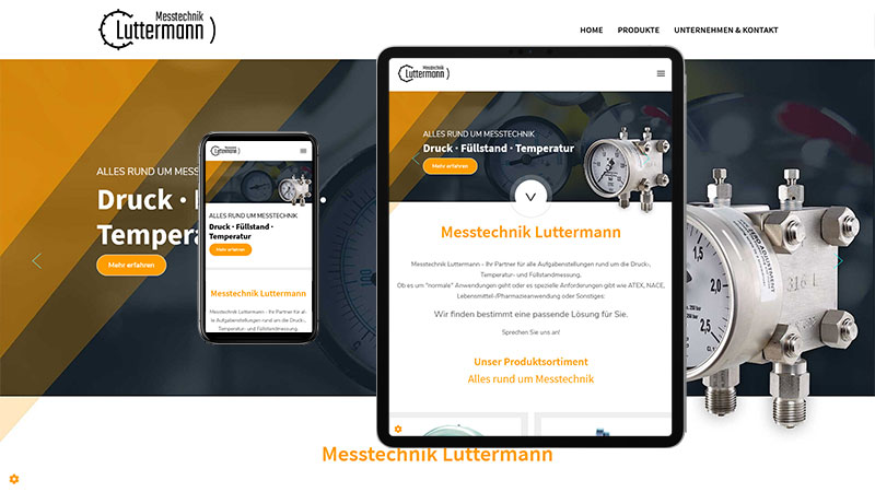 Messtechnik Luttermann Webdesign