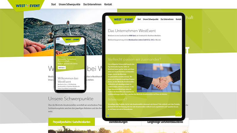 WestEvent GmbH Münster Webseite